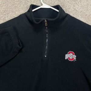 Ohio State Buckeyes Red Oak Men's Black Sweatshirt Large Pullover Fleece EUC